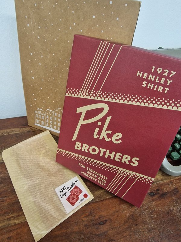 Pike Brothers lyhythihainen henley-paita (1927), Tummanvihreä